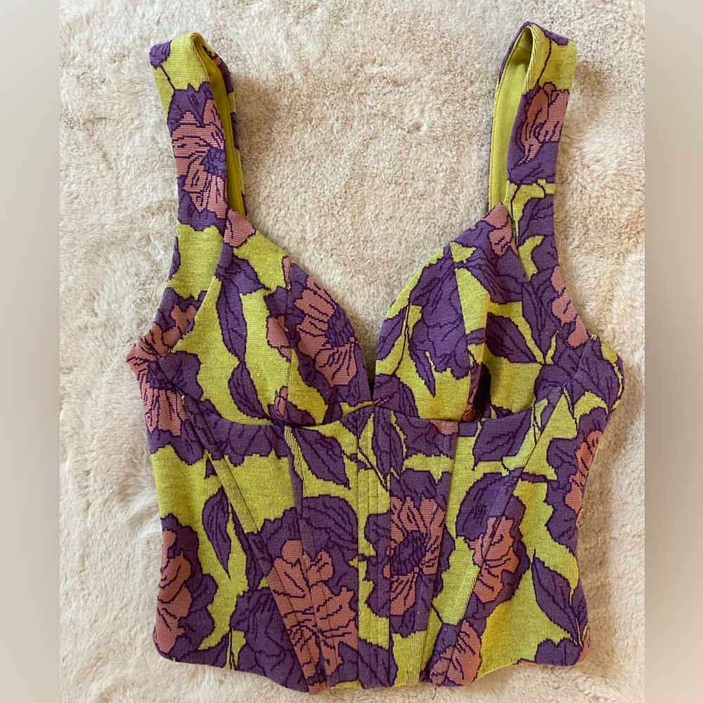 Floral corset top